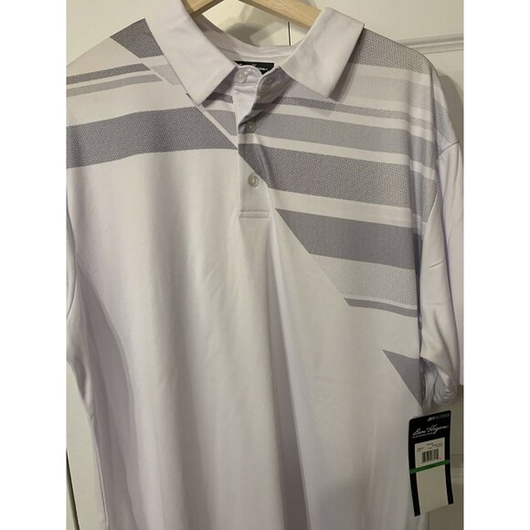 NEW BEN HOGAN PERFORMANCE , White Gray Polo SZ L NWT‎ - Picture 3 of 7